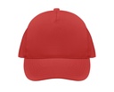 Czapka 5-panelowa z bawełny organicznej - Red