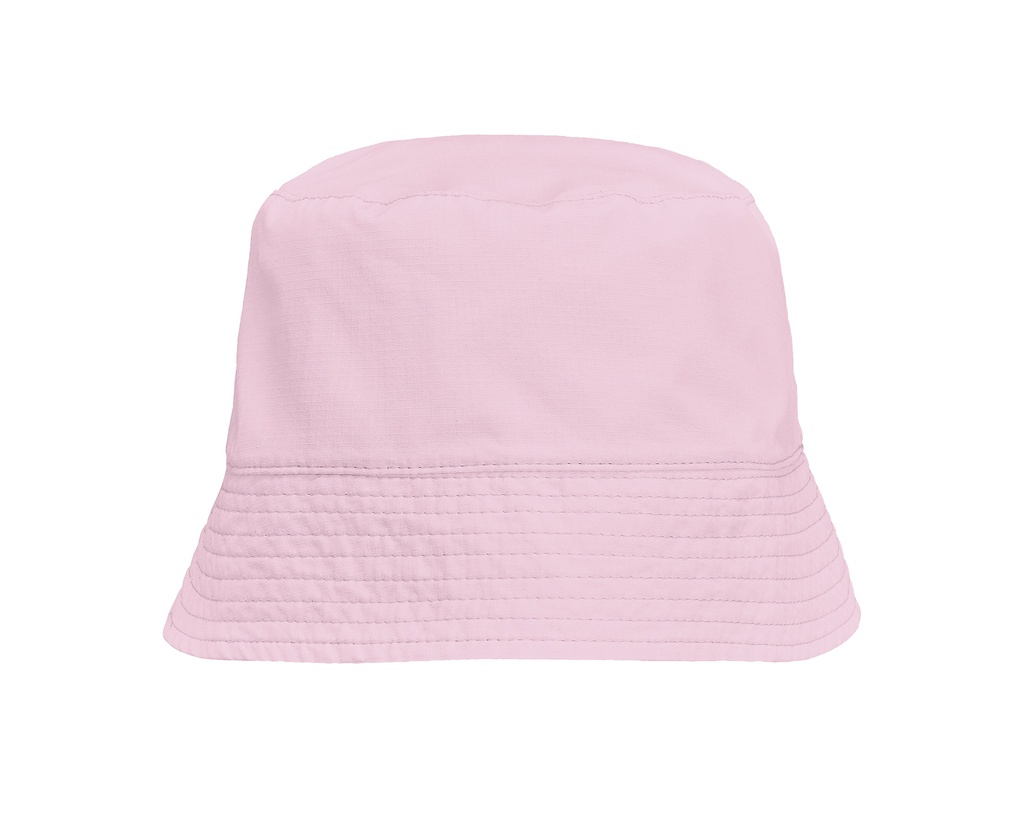 Dwustronny nylonowy kapelusz bucket unisex - Off White & Candy Pink