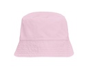 Dwustronny nylonowy kapelusz bucket unisex - Off White & Candy Pink