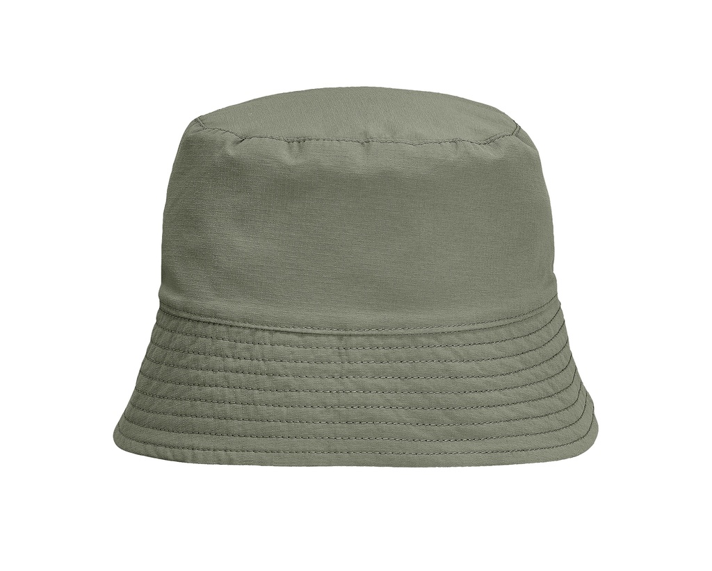Dwustronny nylonowy kapelusz bucket unisex - Black & Khaki