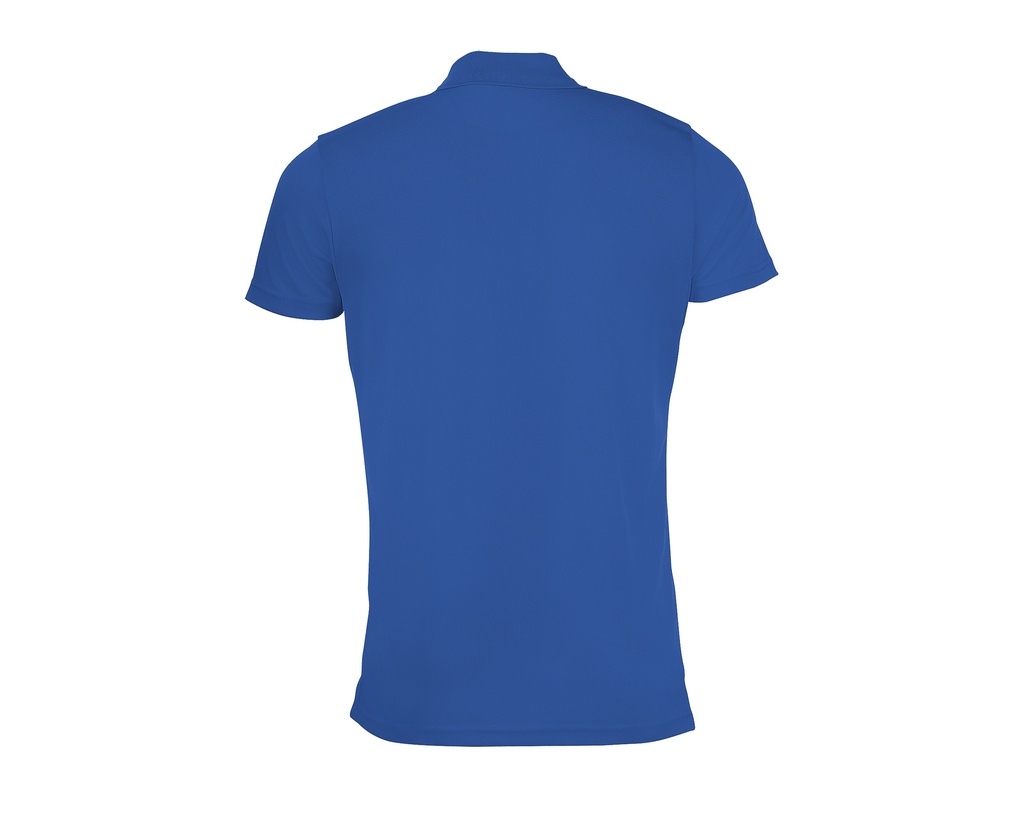 Męska Koszulka Polo Sportowa z Kontrastowym Wykończeniem - Royal Blue 241