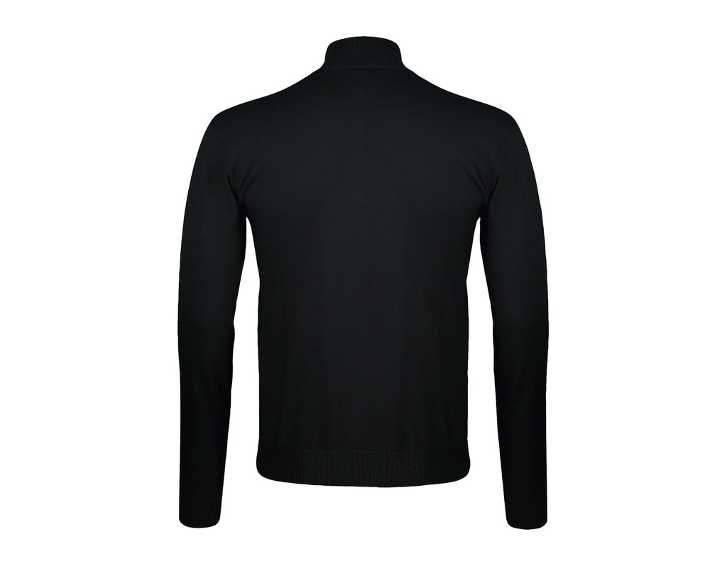 Męski Kardigan Zapinany Klasyczny - Black