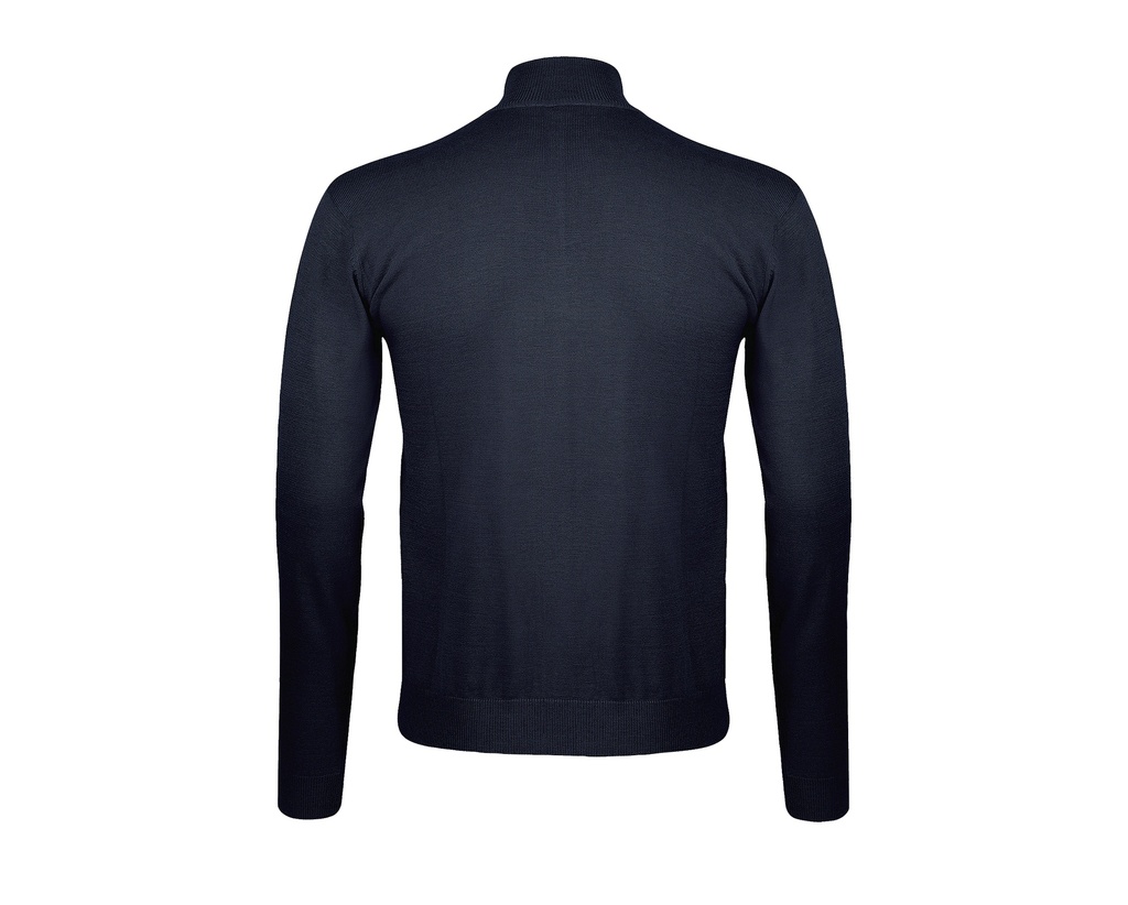 Męski Kardigan Zapinany Klasyczny - Navy