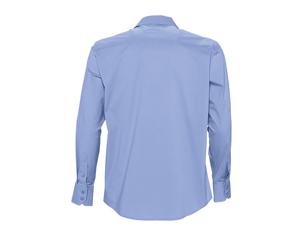 Koszula męska slim z długim rękawem - Bright Sky