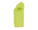 Dopasowany T-shirt Damski z Krótkim Rękawem - Apple Green