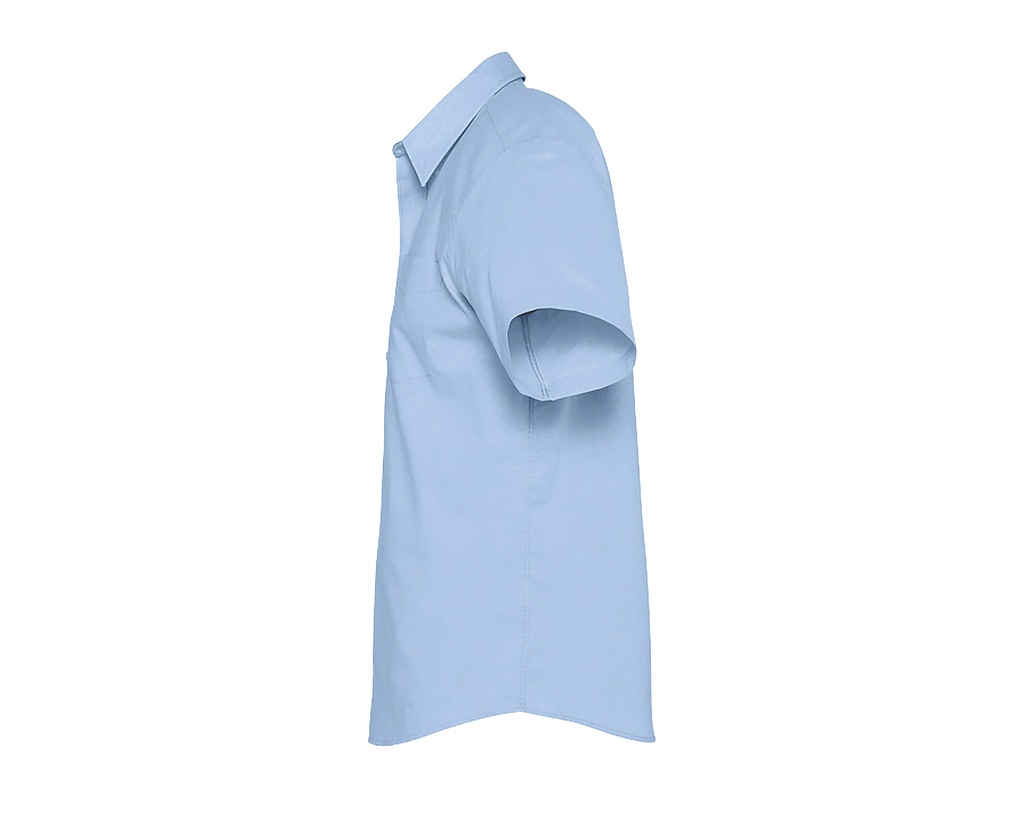 Męska koszula Oxford z krótkim rękawem - Sky Blue