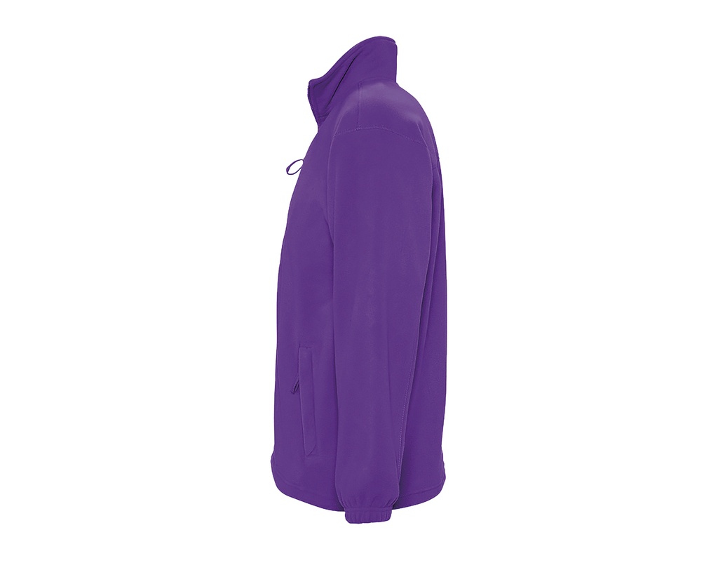 Bluza Polarowa z Zamkiem - Dark Purple