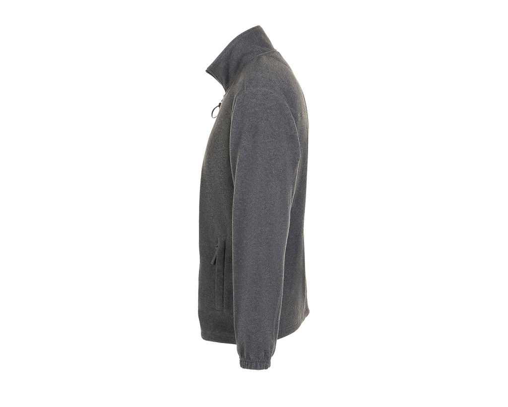 Bluza Polarowa z Zamkiem - Grey Melange