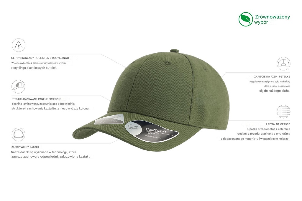 Czapka Joshua - Olive