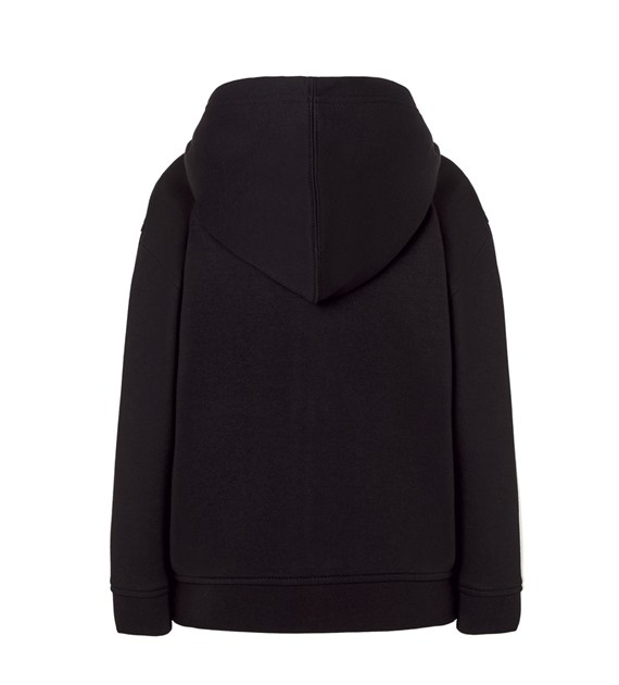 Bluza z kapturem dziecięca na zamek - Black