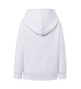 Bluza z kapturem dziecięca na zamek - White