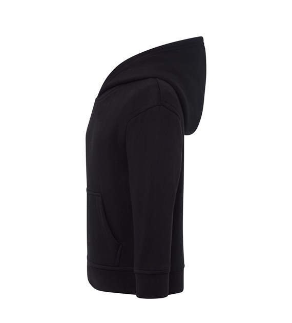 Bluza dziecięca z kapturem i kieszenią kangurką - Black