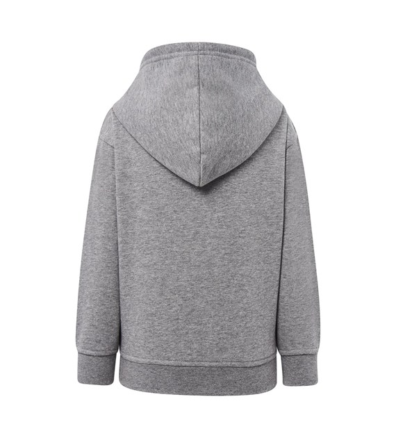 Bluza dziecięca z kapturem i kieszenią kangurką - Grey Melange