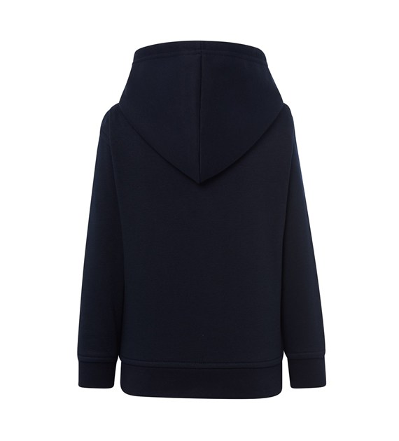 Bluza dziecięca z kapturem i kieszenią kangurką - Navy