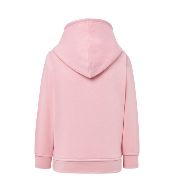 Bluza dziecięca z kapturem i kieszenią kangurką - Pink