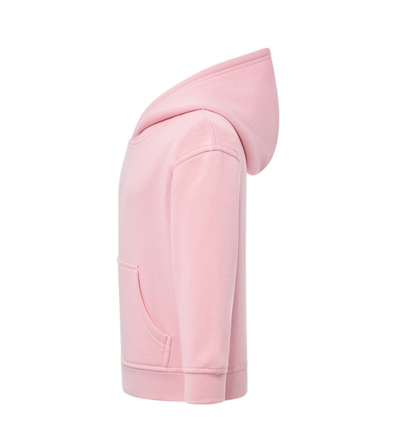 Bluza dziecięca z kapturem i kieszenią kangurką - Pink