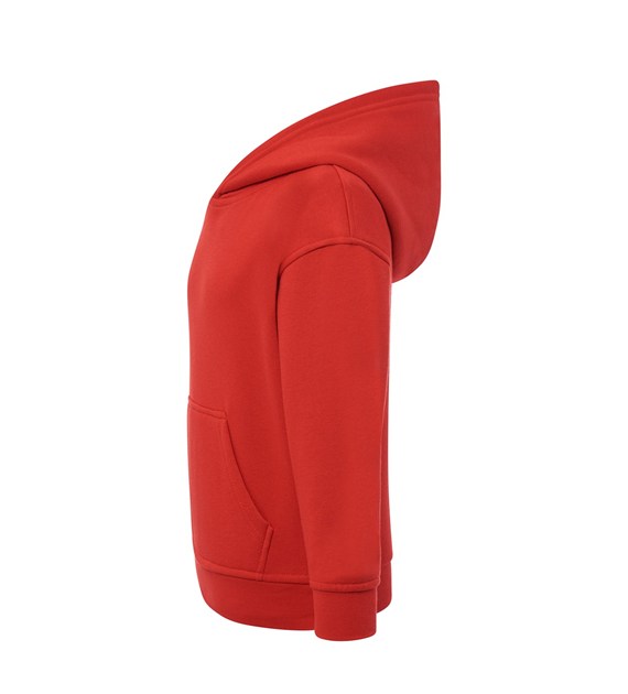 Bluza dziecięca z kapturem i kieszenią kangurką - Red