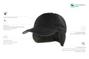 Czapka Techno Flap z recyklingu - Black