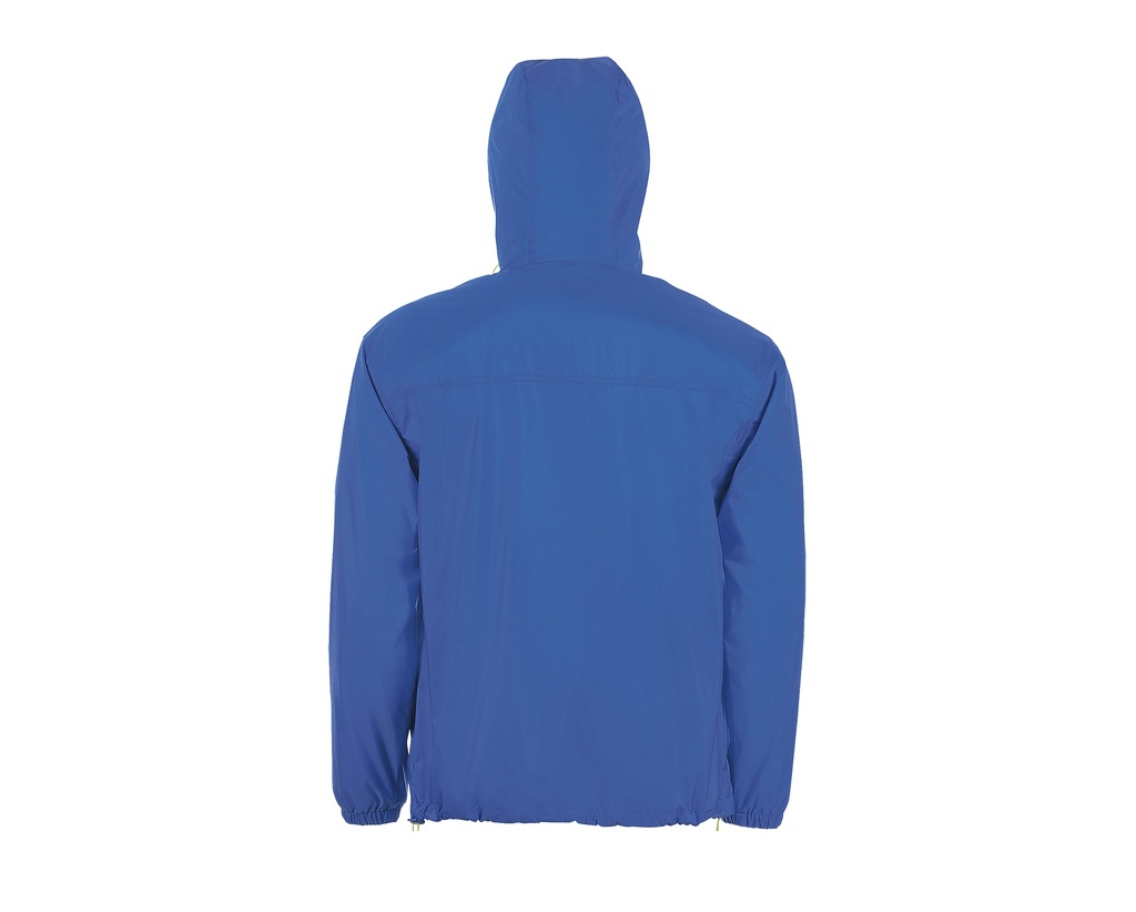 Kurtka wiatrówka unisex z podszewką - Royal Blue 241 & Neon Gold