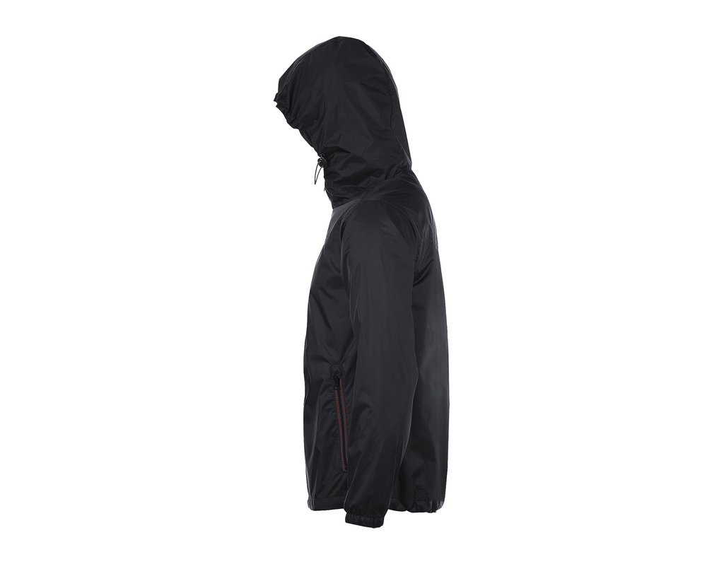 Kurtka wiatrówka unisex z podszewką - Black & Red