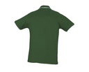 Damska Koszulka Polo z Kontrastowymi Detalami - Golf Green & White