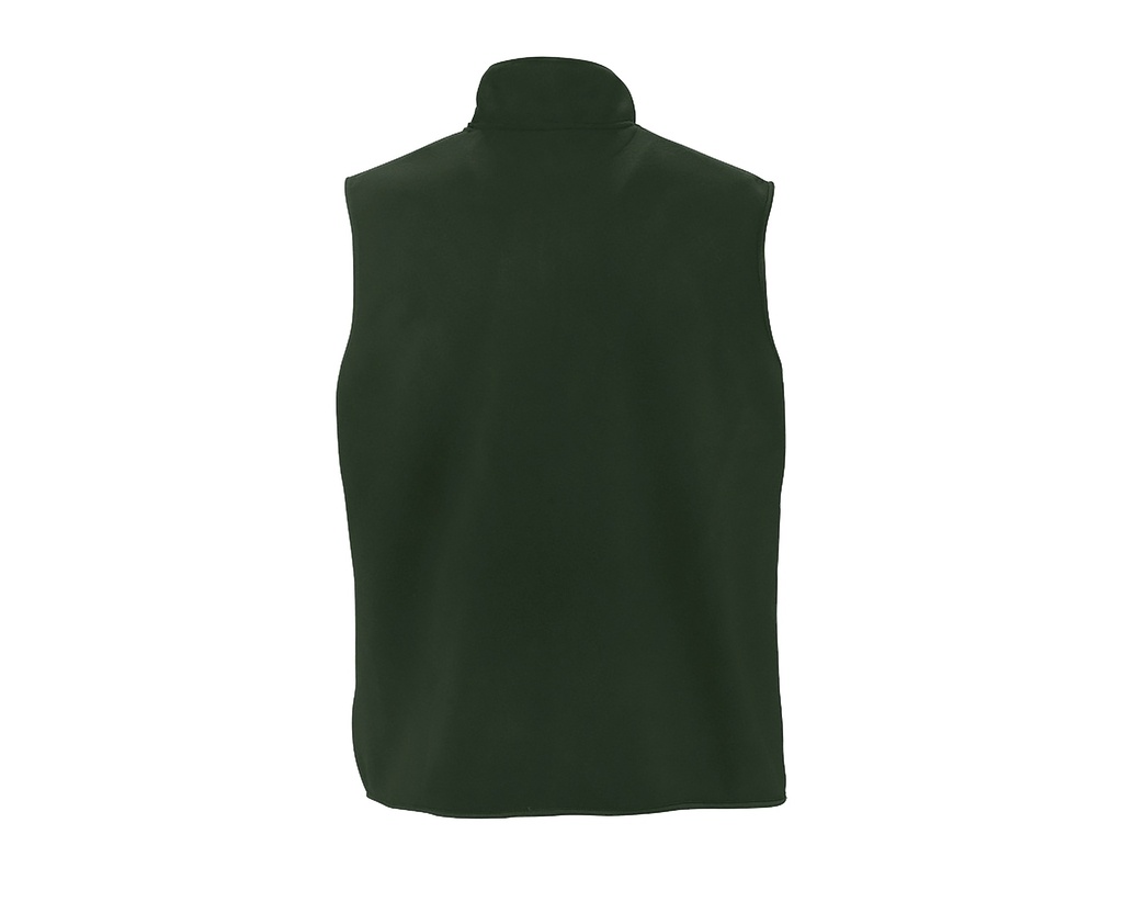 Bezrękawnik polarowy unisex z kieszeniami - Fir Green