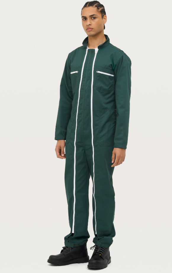 Kombinezon roboczy klasyczny z długim rękawem - Dark Grey (Solid)