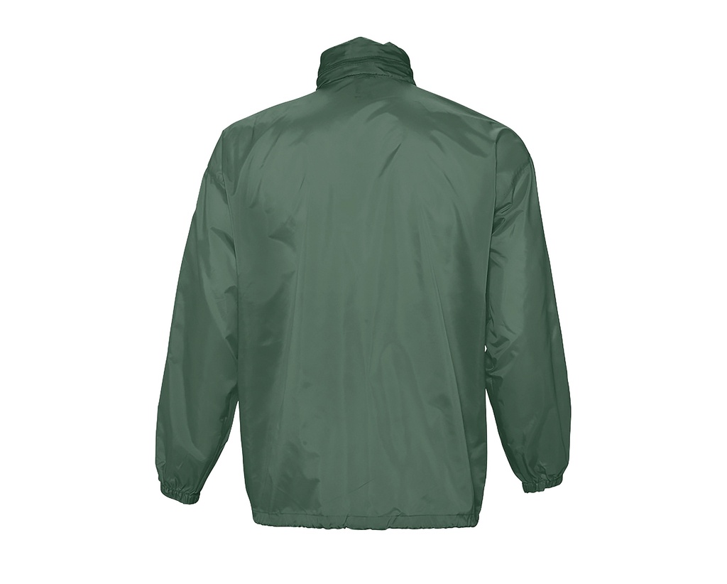 Kurtka Wiatrówka Unisex z Chowanym Kapturem - Forest Green