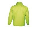 Kurtka Wiatrówka Unisex z Chowanym Kapturem - Neon Lime