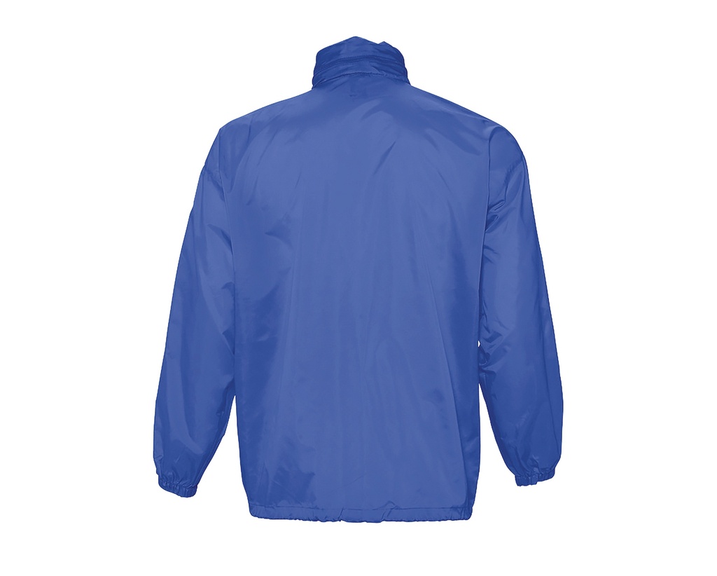 Kurtka Wiatrówka Unisex z Chowanym Kapturem - Royal Blue 241