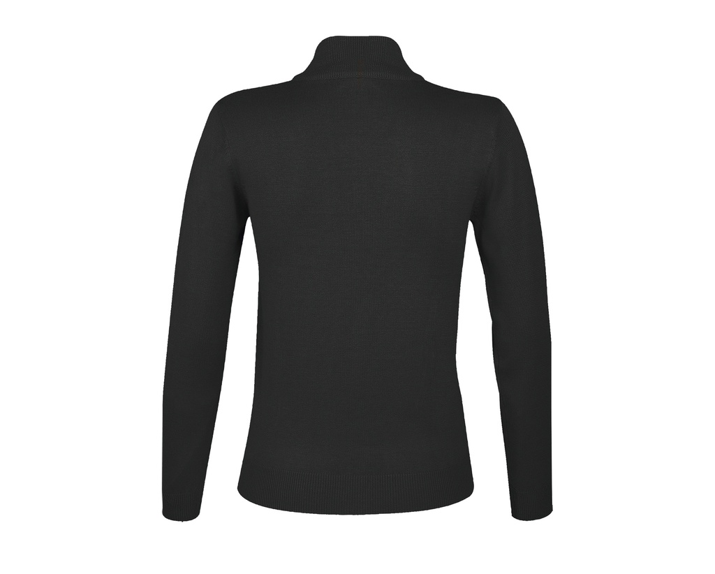 Damski rozpinany kardigan slim - Black