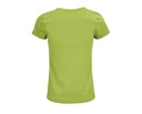 Damski T-shirt Bawełniany z Okrągłym Dekoltem - Apple Green