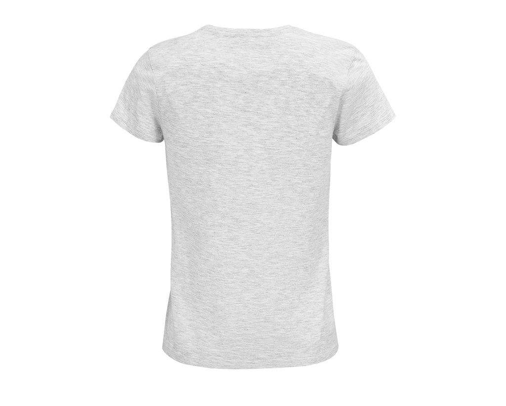 Damski T-shirt Bawełniany z Okrągłym Dekoltem - Ash (Heather)