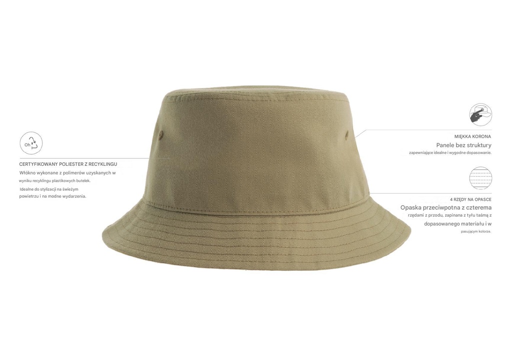 Kapelusz typu bucket Geo - Khaki