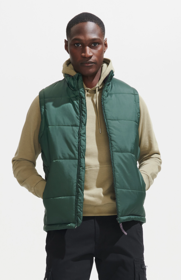 Bezrękawnik ocieplany klasyczny - Charcoal Grey (Solid)