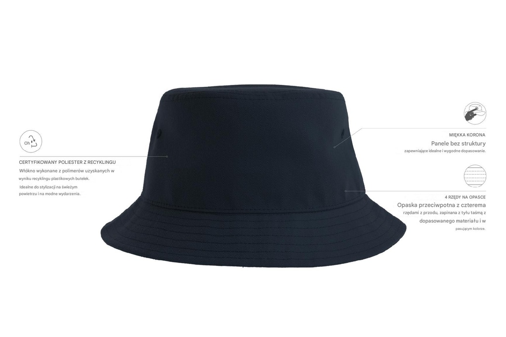 Kapelusz typu bucket Geo - Navy