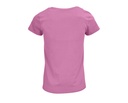 Damski T-shirt Bawełniany z Okrągłym Dekoltem - Orchid Pink