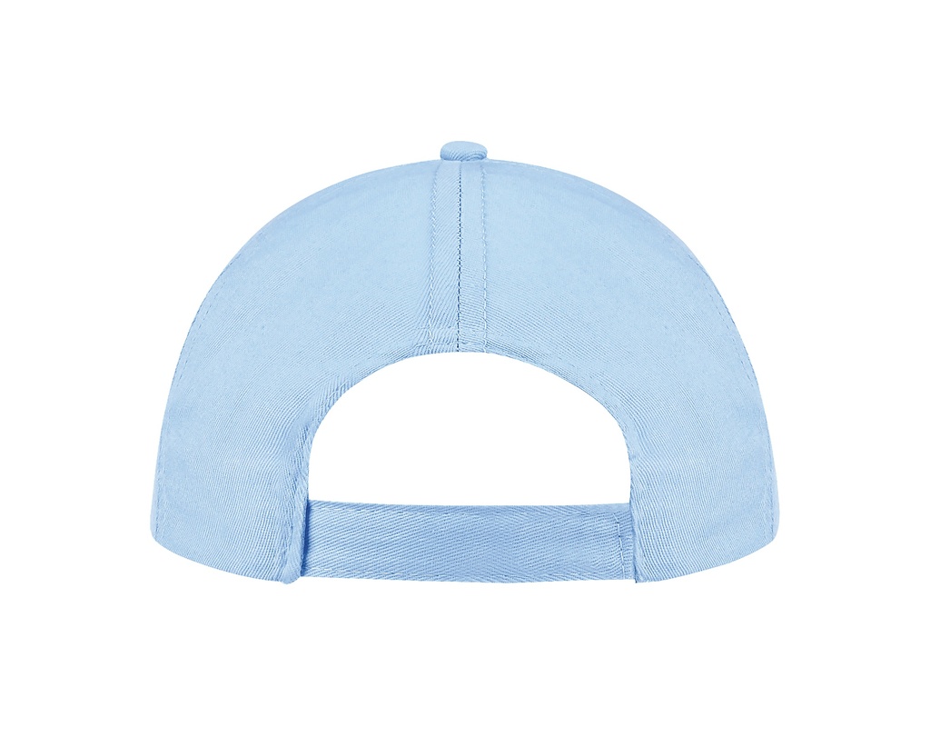 Czapka pięciopanelowa z bawełny - Sky Blue