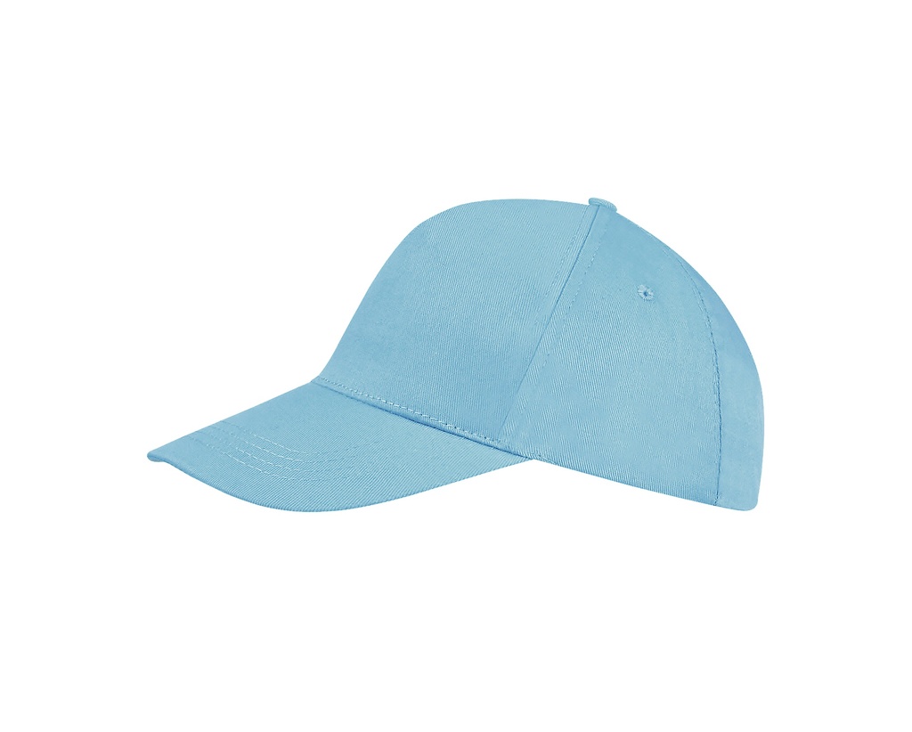 Czapka pięciopanelowa z bawełny - Atoll Blue