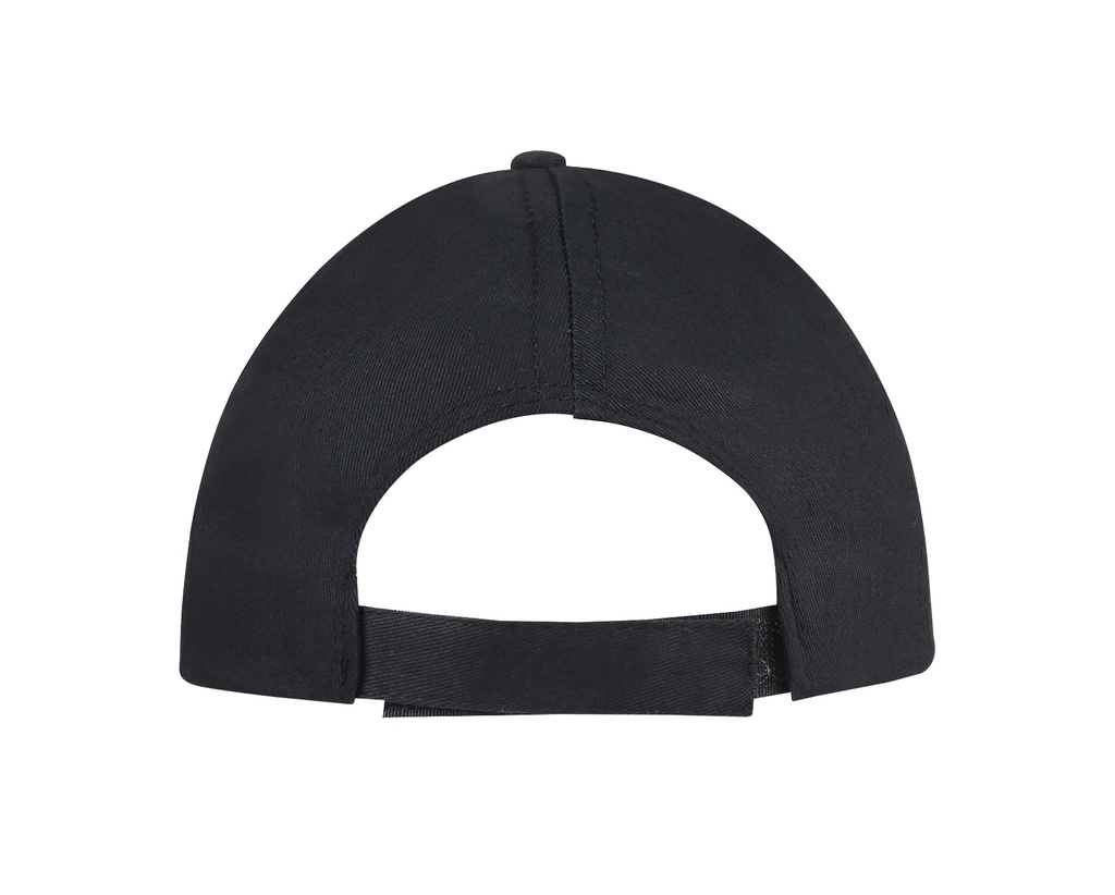 Czapka pięciopanelowa z bawełny - Black