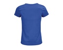 Damski T-shirt Bawełniany z Okrągłym Dekoltem - Royal Blue 241