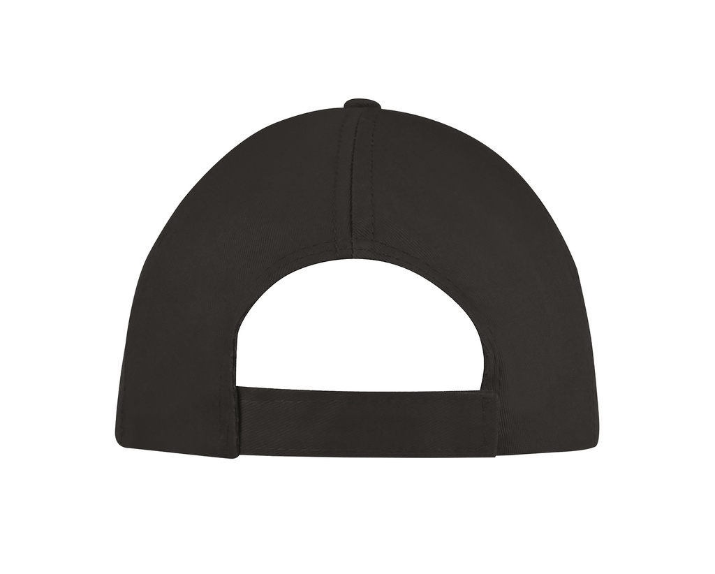 Czapka pięciopanelowa z bawełny - Dark Grey (Solid)