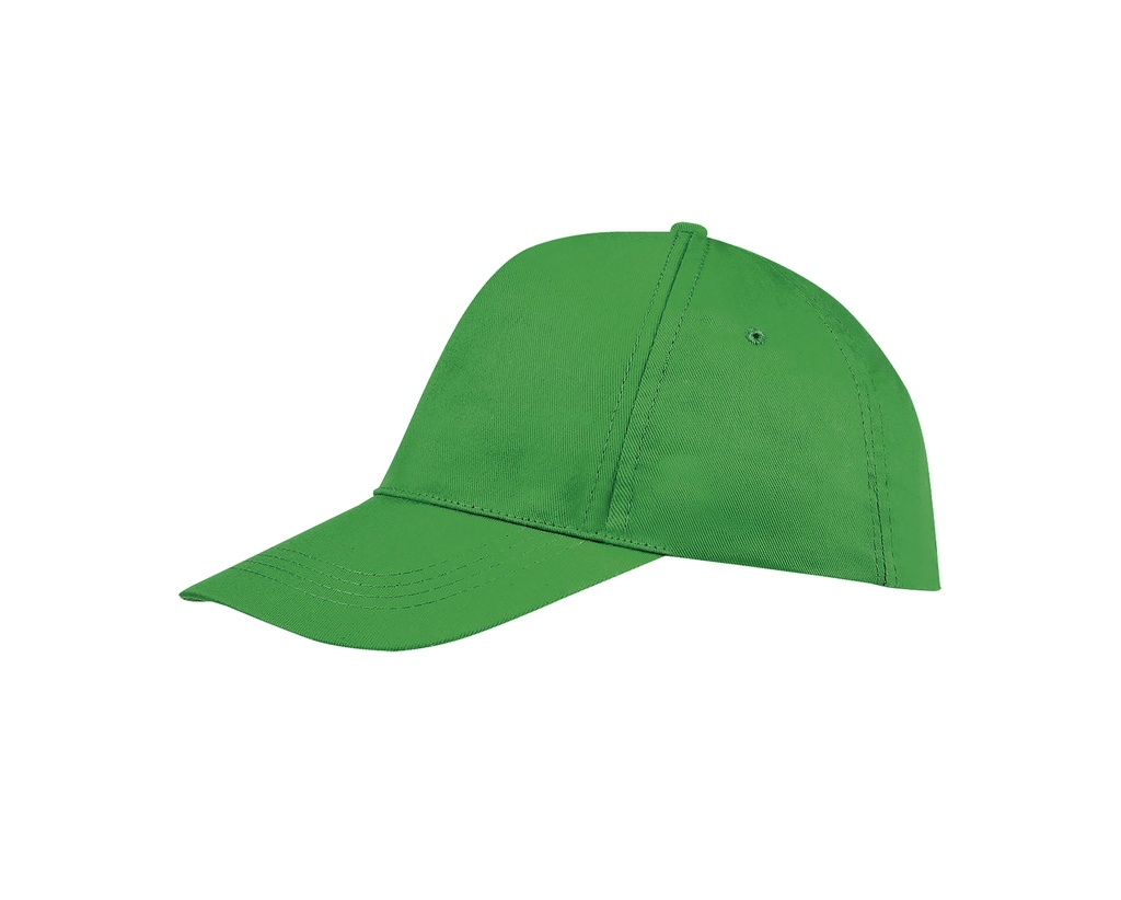 Czapka pięciopanelowa z bawełny - Kelly Green