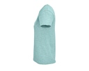 Damski T-shirt Bawełniany z Okrągłym Dekoltem - Heather Light Green