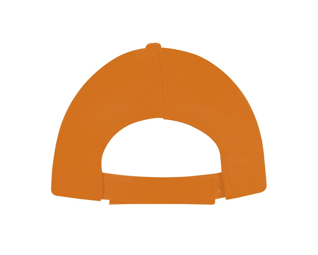 Czapka pięciopanelowa z bawełny - Orange