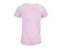 Damski T-shirt Bawełniany z Okrągłym Dekoltem - Heather Pink
