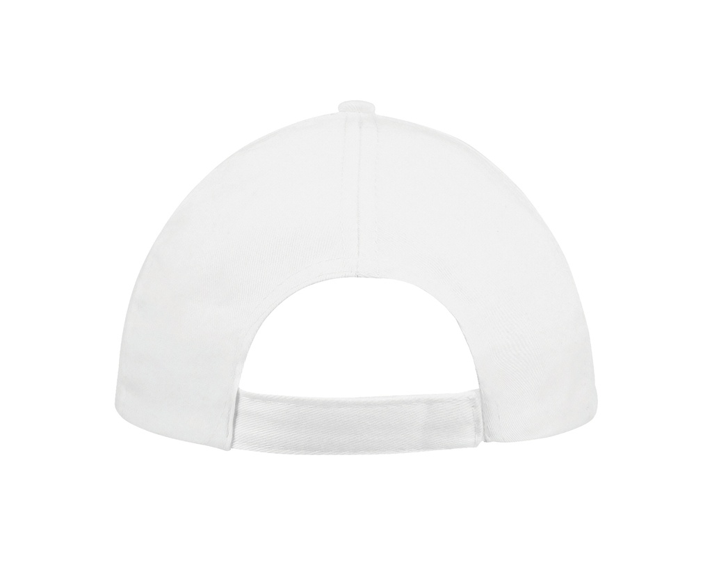 Czapka pięciopanelowa z bawełny - White