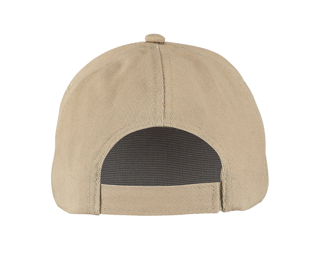 Czapka pięciopanelowa z bawełny - Sand