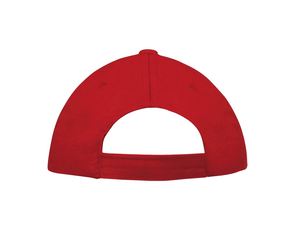 Czapka pięciopanelowa z bawełny - Red