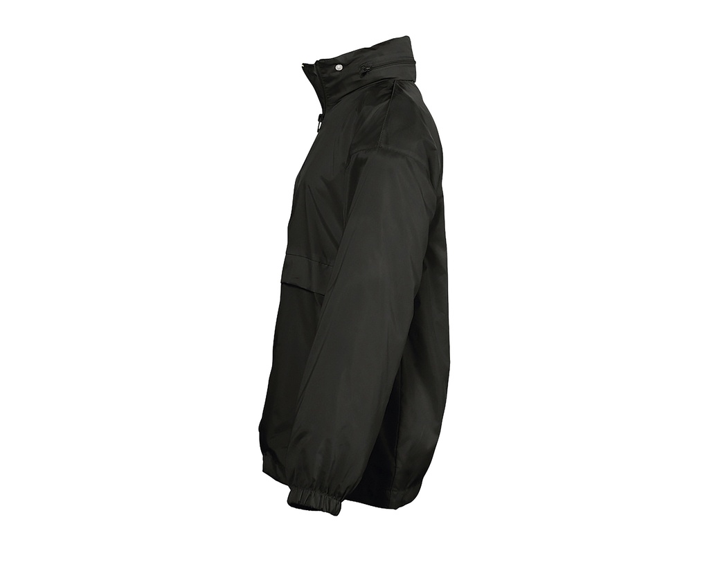 Kurtka Wiatrówka Dziecięca z Kapturem - Black